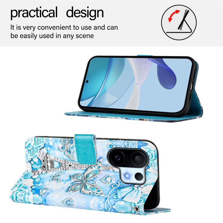 For vivo S30 Pro mini Colored Drawing Pattern Plain Weave Leather Phone Case