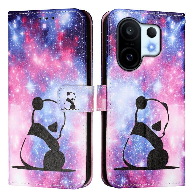 For vivo S30 Pro mini Colored Drawing Pattern Plain Weave Leather Phone Case