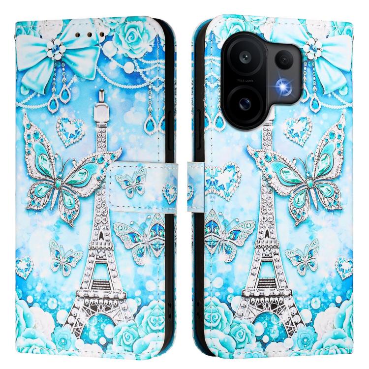 For vivo S30 Colored Drawing Pattern Plain Weave Leather Phone Case