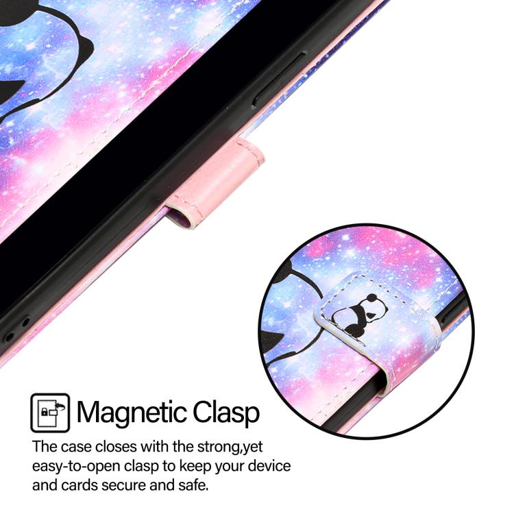For vivo X300 Colored Drawing Pattern Plain Weave Leather Phone Case