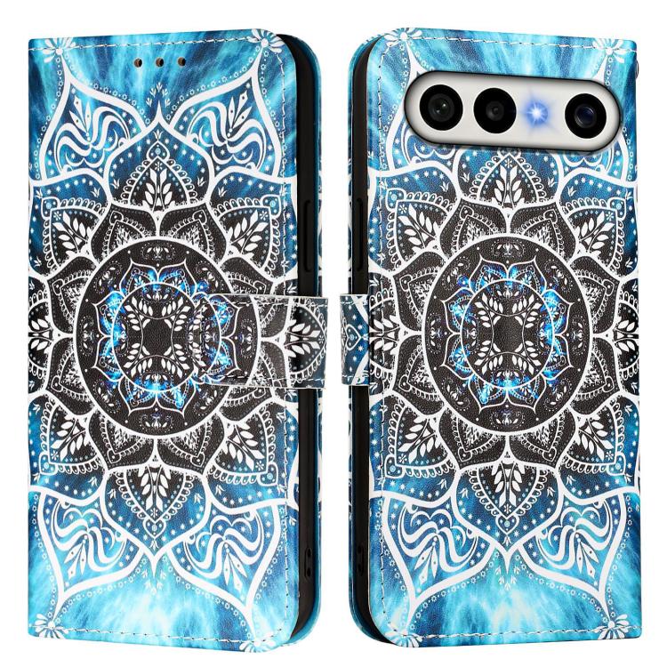 For vivo X300 FE 5G Russia / Zeiss Colored Drawing Pattern Plain Weave Leather Phone Case