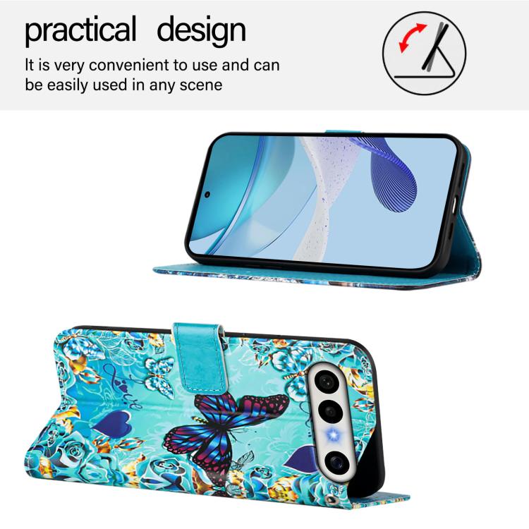 For vivo X300 FE 5G Russia / Zeiss Colored Drawing Pattern Plain Weave Leather Phone Case