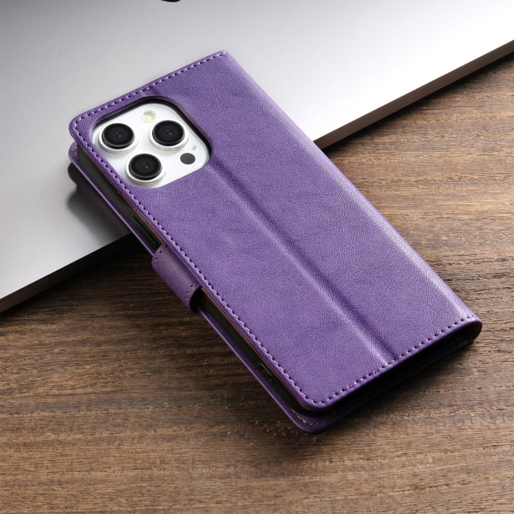 For iPhone 15 Pro Max N.BEKUS CSJ-P1 Solid Color Leather Phone Case