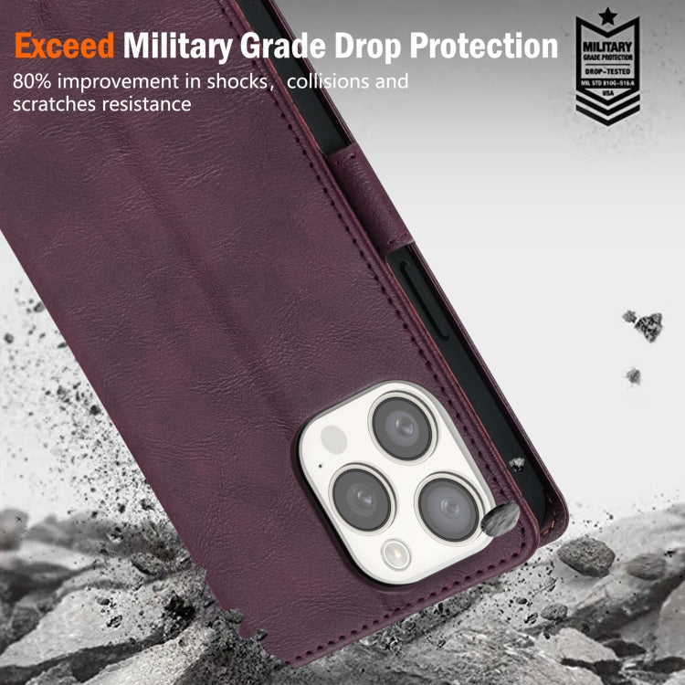 For iPhone 15 Pro N.BEKUS CSJ-P1 Solid Color Leather Phone Case