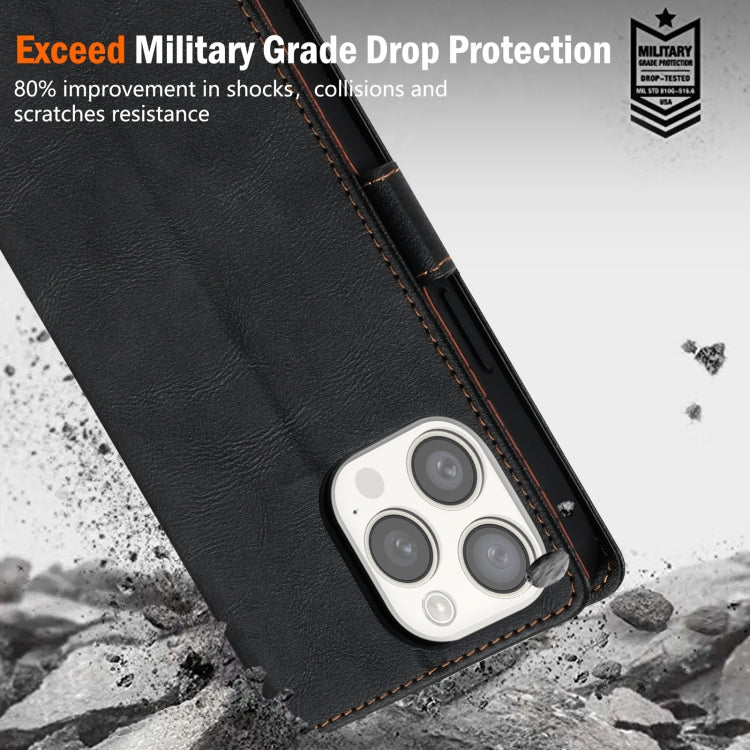 For iPhone 15 Pro N.BEKUS CSJ-P1 Solid Color Leather Phone Case
