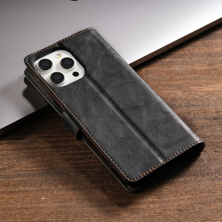 For iPhone 13 Pro Max N.BEKUS CSJ-P1 Solid Color Leather Phone Case