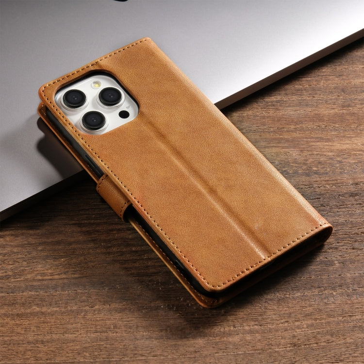 For iPhone 12 / 12 Pro N.BEKUS CSJ-P1 Solid Color Leather Phone Case
