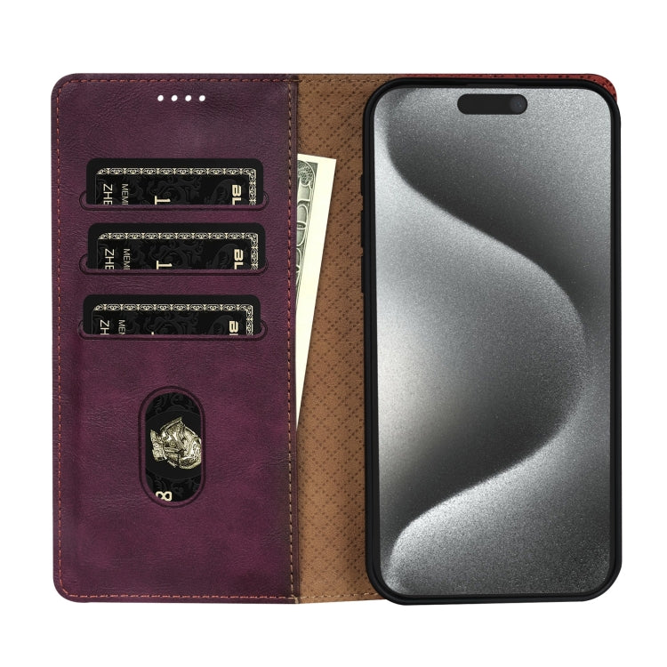 For iPhone 12 Pro Max N.BEKUS CSJ-P1 Solid Color Leather Phone Case