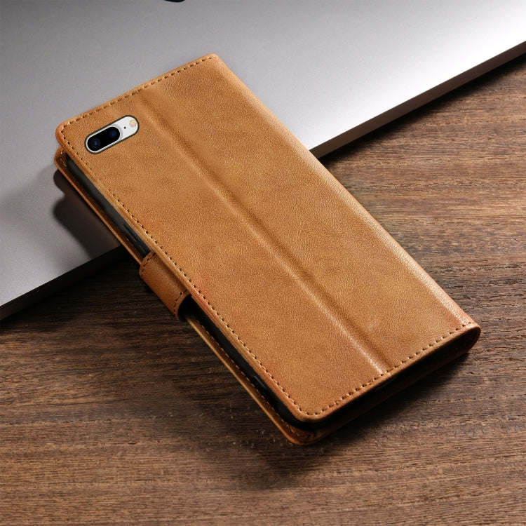 For iPhone 8 Plus / 7 Plus N.BEKUS CSJ-P1 Solid Color Leather Phone Case