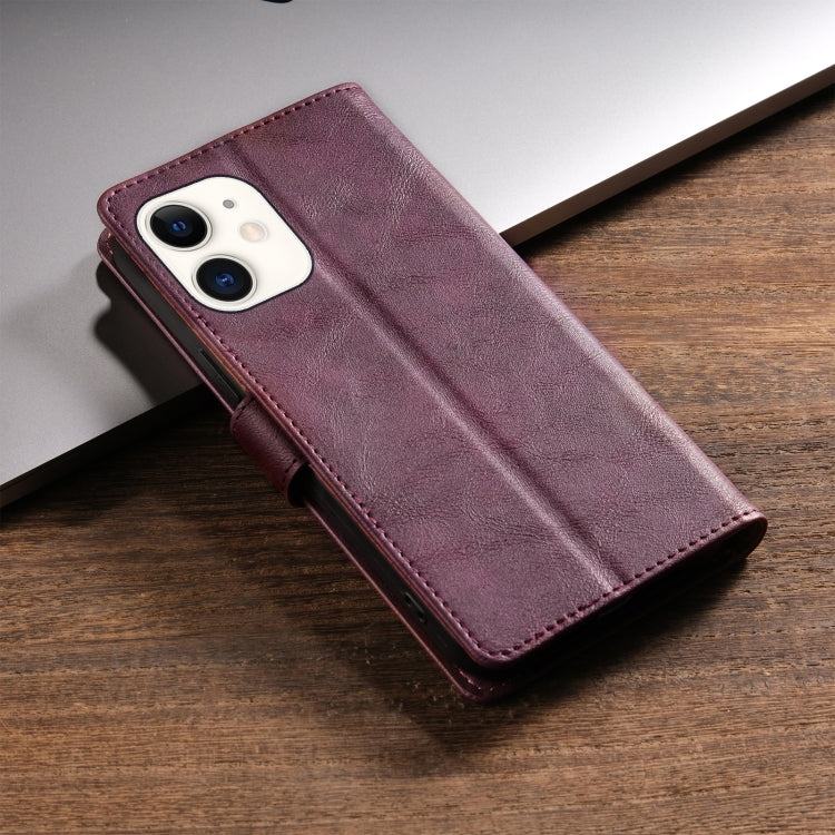 For iPhone 13 mini / 12 mini N.BEKUS CSJ-P1 Solid Color Leather Phone Case