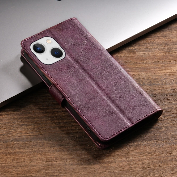 For iPhone 14 Plus N.BEKUS CSJ-P1 Solid Color Leather Phone Case
