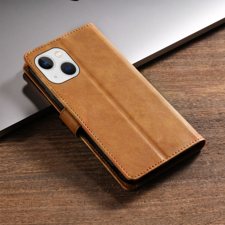 For iPhone 14 Plus N.BEKUS CSJ-P1 Solid Color Leather Phone Case