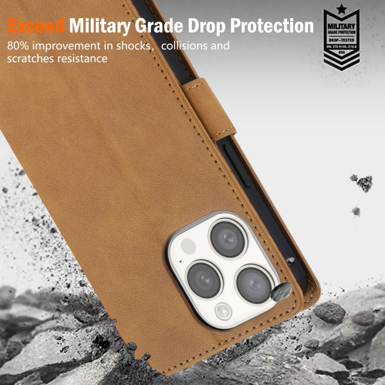 For iPhone 15 N.BEKUS CSJ-P1 Solid Color Leather Phone Case