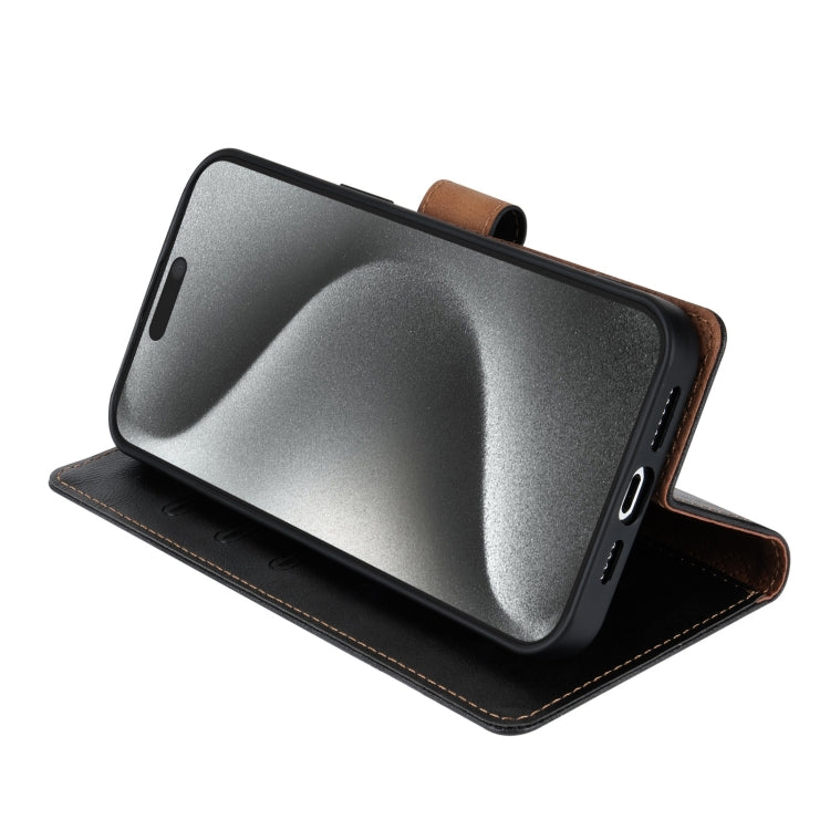 For iPhone 15 N.BEKUS CSJ-P1 Solid Color Leather Phone Case