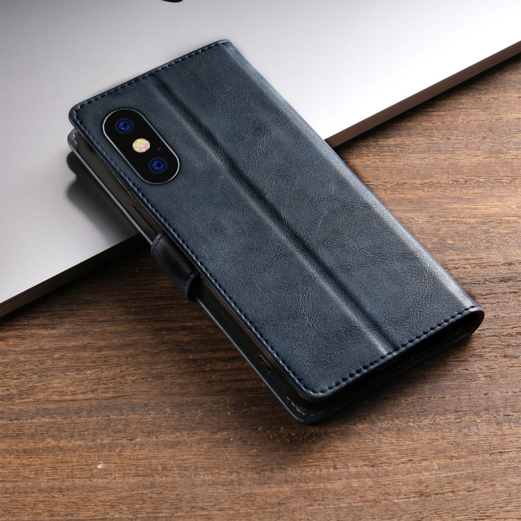 For iPhone XS Max N.BEKUS CSJ-P1 Solid Color Leather Phone Case