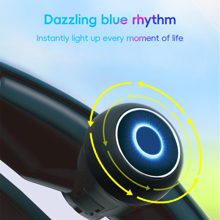 3R-2255 Car Steering Wheel Booster Ball Car Steering Wheel Turning Aid with Light - Black