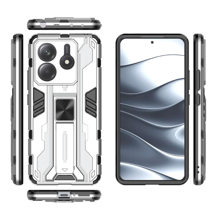 For Redmi Note 14 5G Supersonic PC + TPU Holder Phone Case