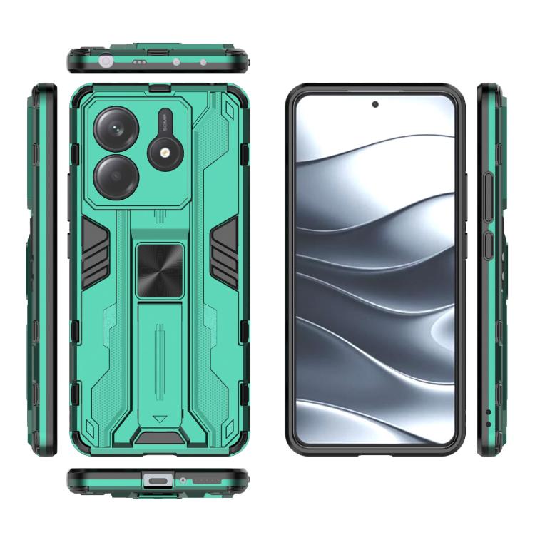 For Redmi Note 14 5G Supersonic PC + TPU Holder Phone Case