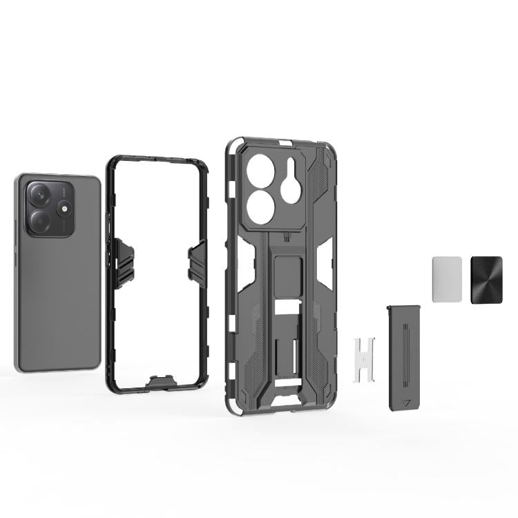 For Redmi Note 14 5G Supersonic PC + TPU Holder Phone Case