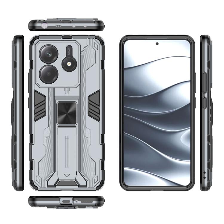 For Redmi Note 14 5G Supersonic PC + TPU Holder Phone Case