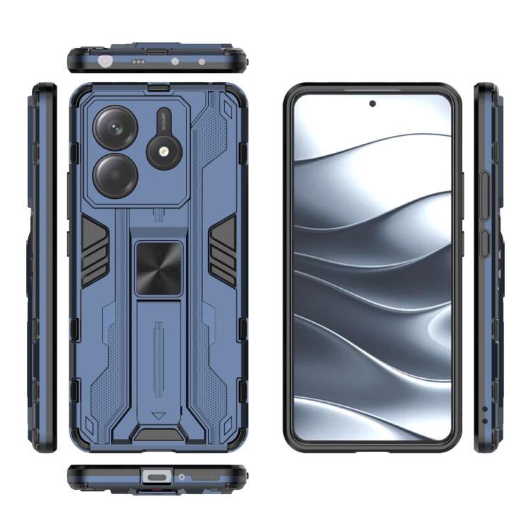 For Redmi Note 14 5G Supersonic PC + TPU Holder Phone Case