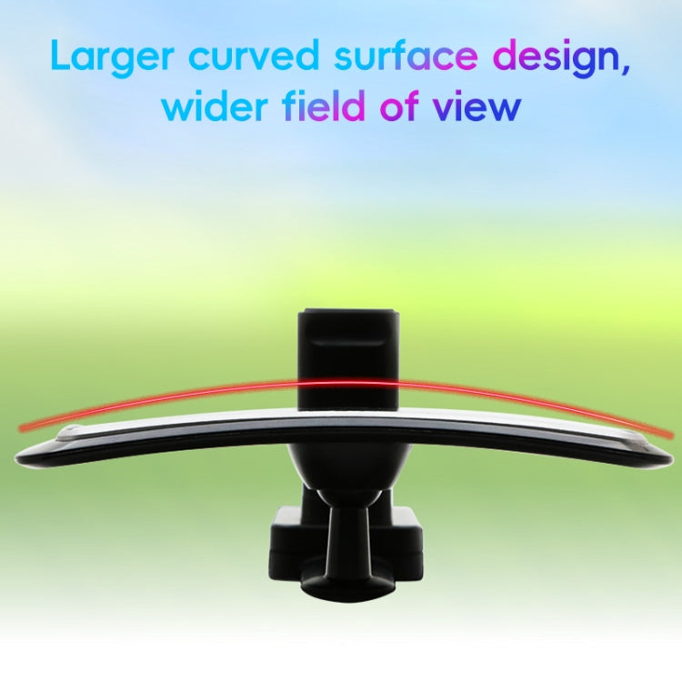 3R-2361 Car Auxiliary Rearview Side Mirror Wide Angle Interior Mirror - Black