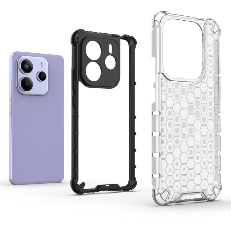 For Redmi Note 14 5G Honeycomb Shockproof Phone Case