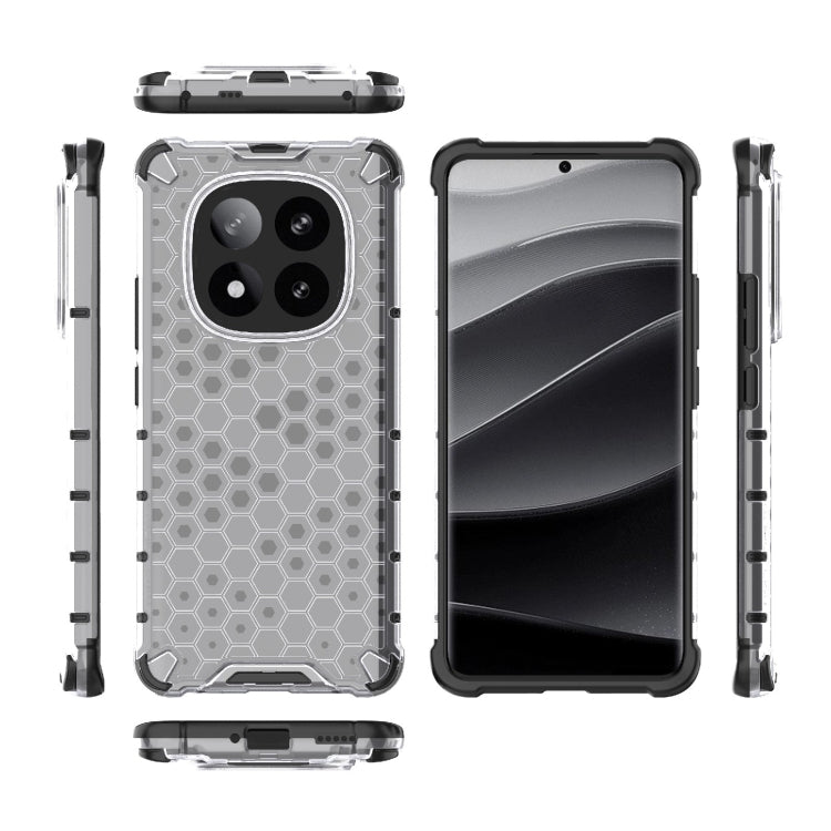 For Redmi Note 14 Pro+ 5G Honeycomb Shockproof Phone Case