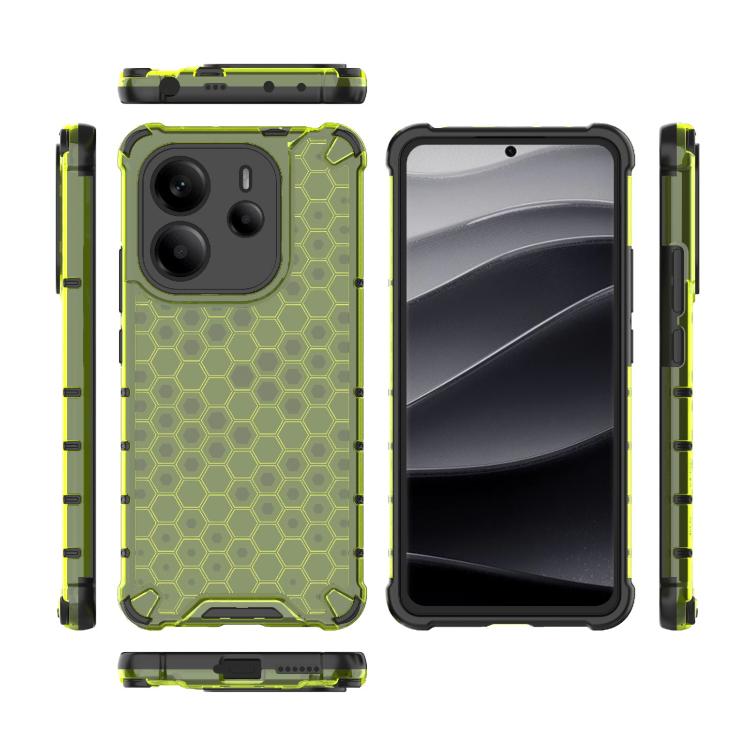 For Redmi Note 14 4G 163.25mm Honeycomb Shockproof Phone Case