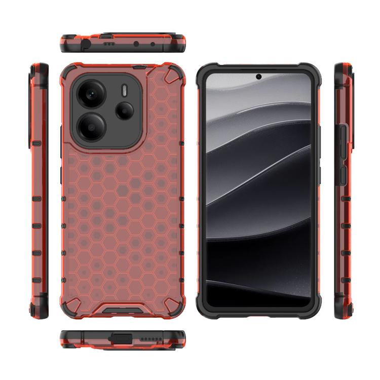 For Redmi Note 14 4G 163.25mm Honeycomb Shockproof Phone Case