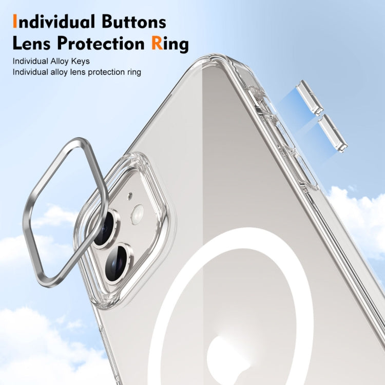 For iPhone 12 Ice Feel HD Transparent MagSafe PC Full Coverage Phone Case