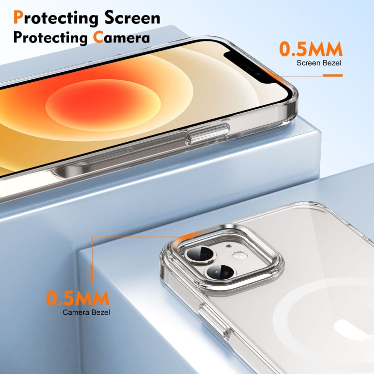For iPhone 12 Ice Feel HD Transparent MagSafe PC Full Coverage Phone Case