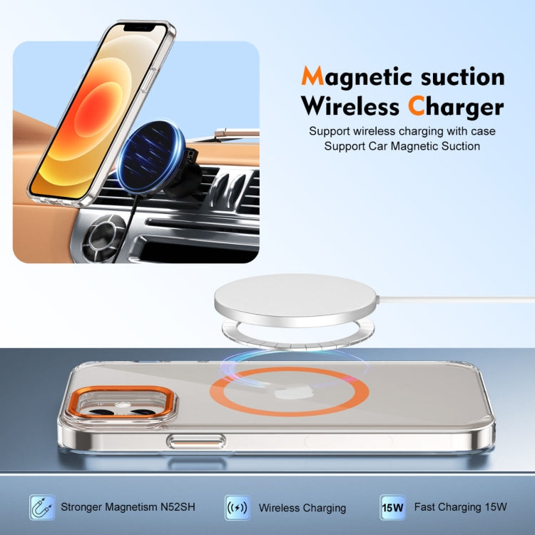 For iPhone 12 Ice Feel HD Transparent MagSafe PC Full Coverage Phone Case