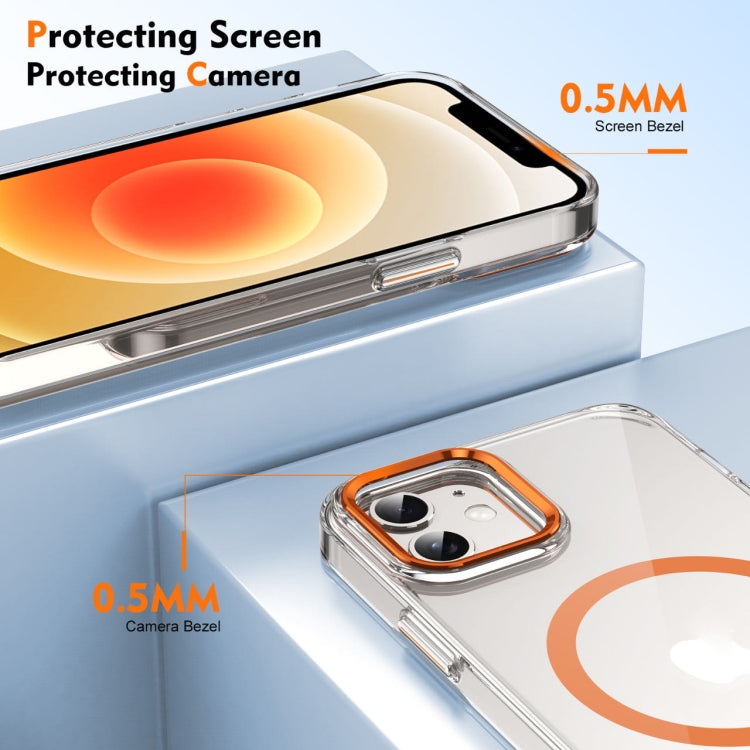 For iPhone 12 Ice Feel HD Transparent MagSafe PC Full Coverage Phone Case