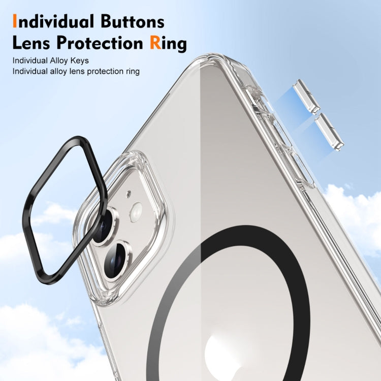 For iPhone 12 Ice Feel HD Transparent MagSafe PC Full Coverage Phone Case