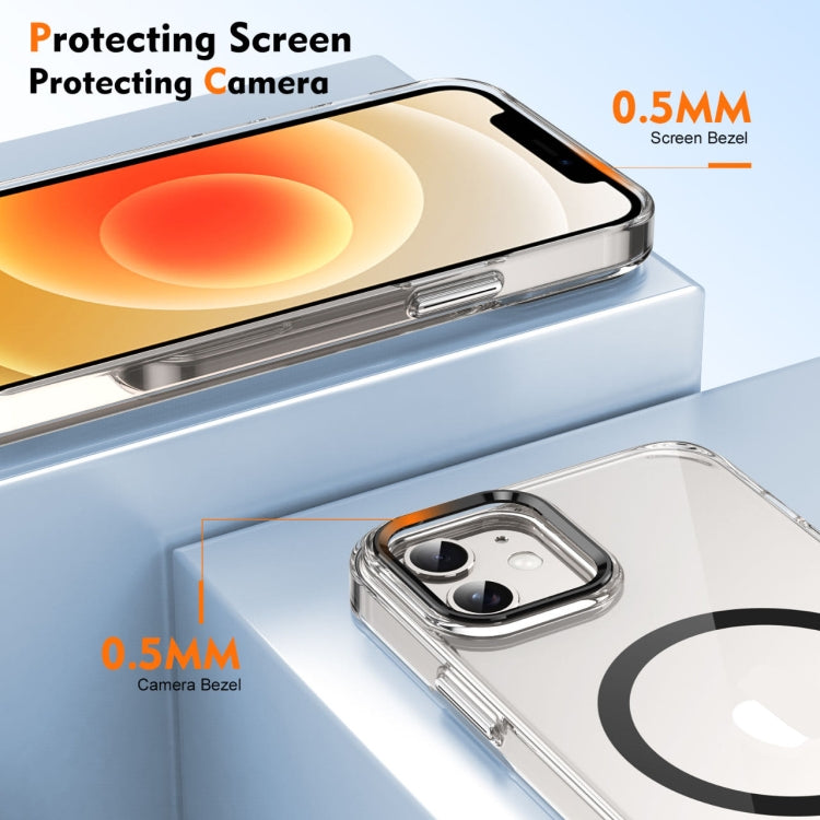 For iPhone 12 Ice Feel HD Transparent MagSafe PC Full Coverage Phone Case