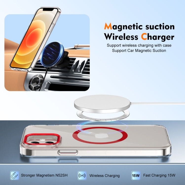 For iPhone 12 Ice Feel HD Transparent MagSafe PC Full Coverage Phone Case