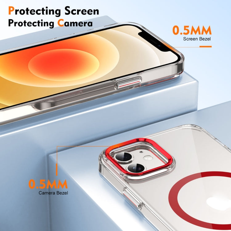 For iPhone 12 Ice Feel HD Transparent MagSafe PC Full Coverage Phone Case