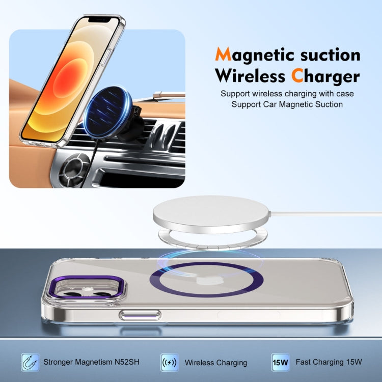 For iPhone 12 Ice Feel HD Transparent MagSafe PC Full Coverage Phone Case