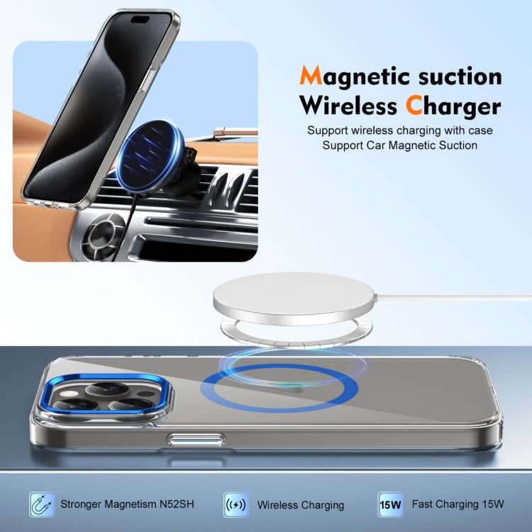 For iPhone 13 Pro Max Ice Feel HD Transparent MagSafe PC Full Coverage Phone Case