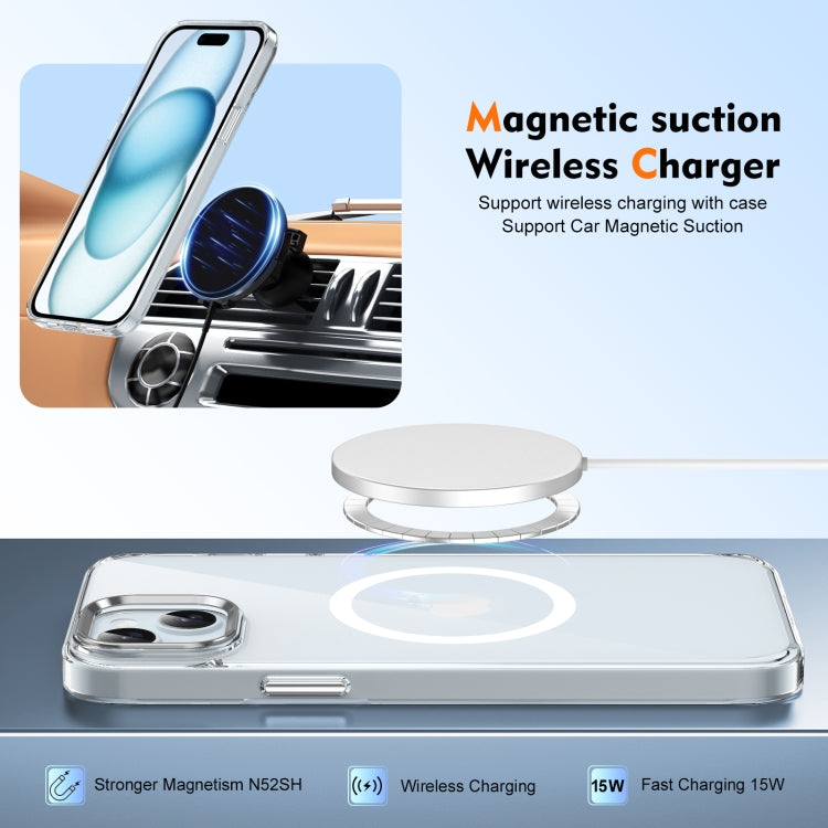 For iPhone 13 Ice Feel HD Transparent MagSafe PC Full Coverage Phone Case
