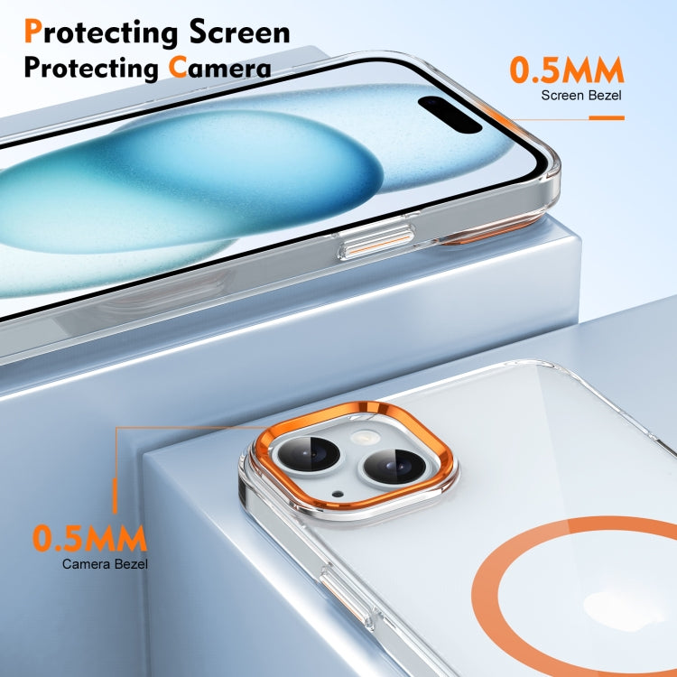 For iPhone 13 Ice Feel HD Transparent MagSafe PC Full Coverage Phone Case
