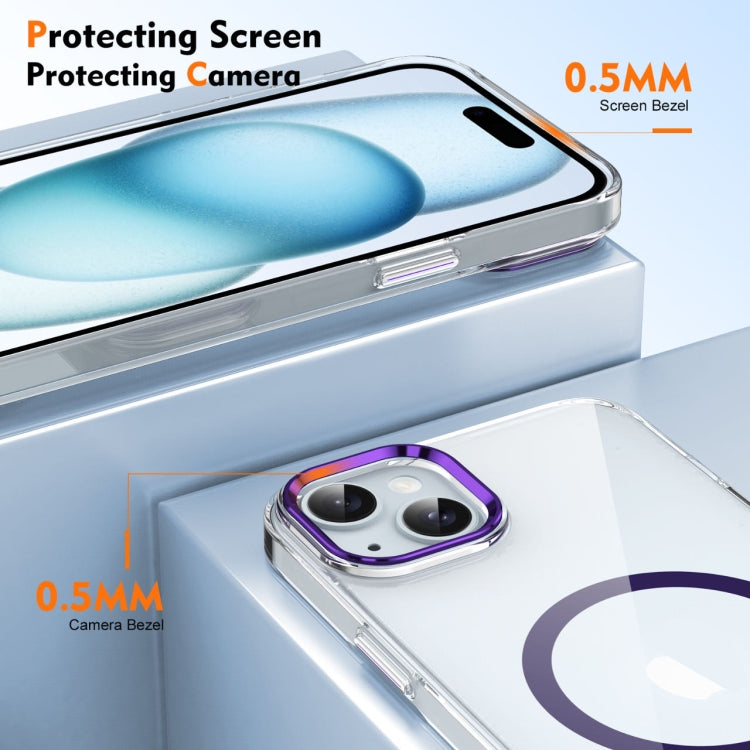 For iPhone 13 Ice Feel HD Transparent MagSafe PC Full Coverage Phone Case