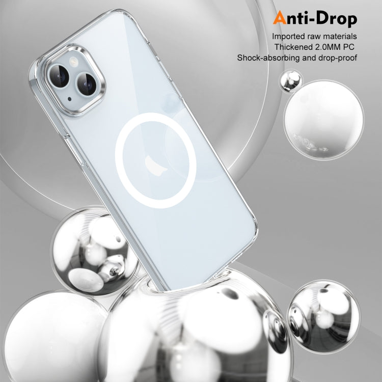 For iPhone 14 Ice Feel HD Transparent MagSafe PC Full Coverage Phone Case