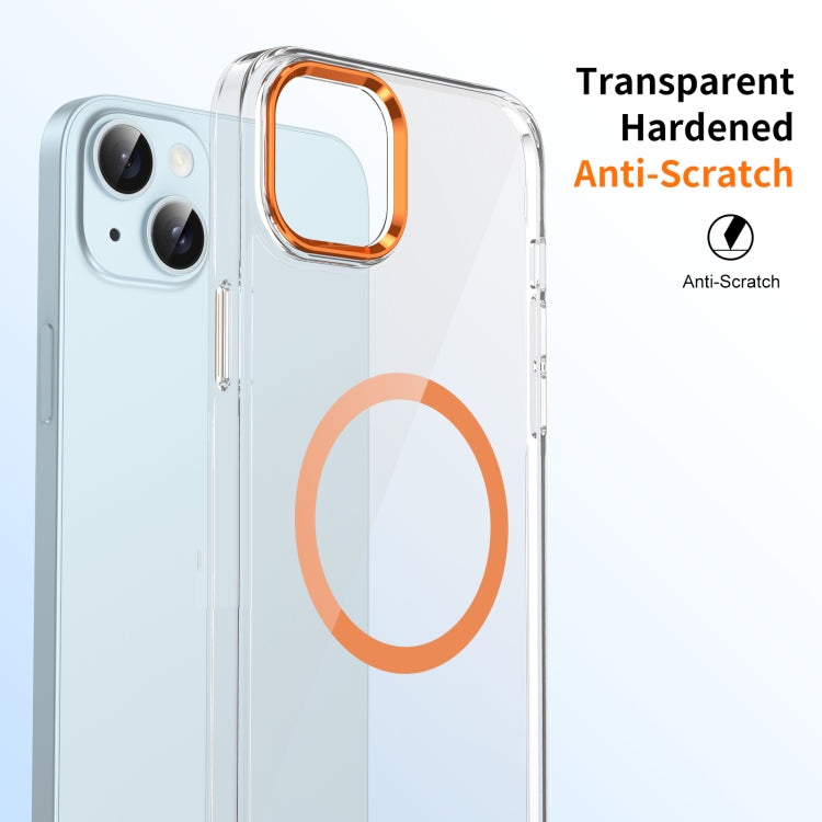 For iPhone 14 Ice Feel HD Transparent MagSafe PC Full Coverage Phone Case
