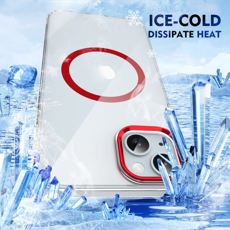 For iPhone 14 Ice Feel HD Transparent MagSafe PC Full Coverage Phone Case