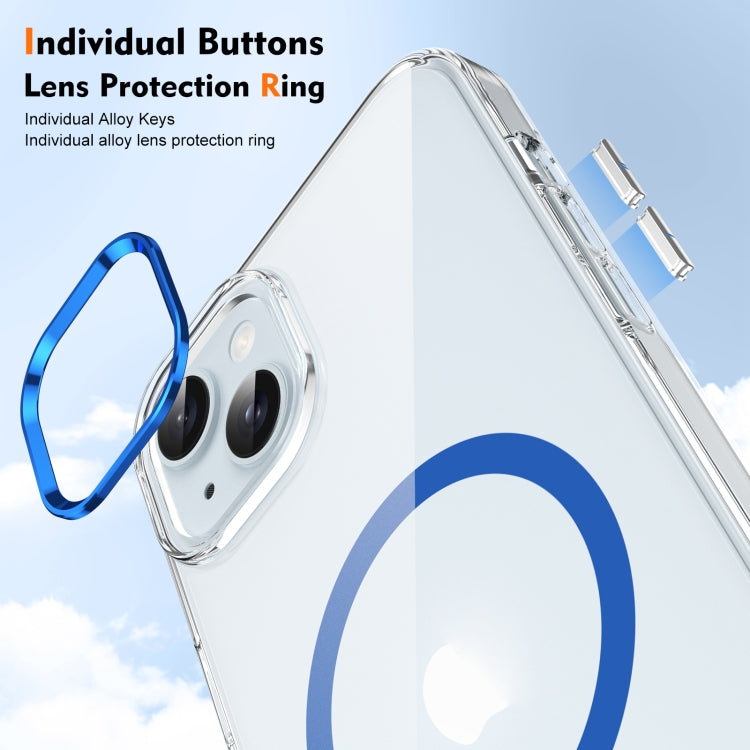For iPhone 14 Ice Feel HD Transparent MagSafe PC Full Coverage Phone Case