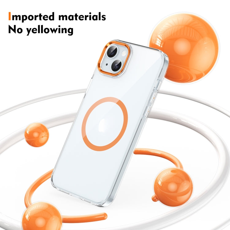 For iPhone 14 Plus / 15 Plus Ice Feel HD Transparent MagSafe PC Full Coverage Phone Case