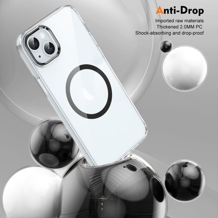 For iPhone 14 Plus / 15 Plus Ice Feel HD Transparent MagSafe PC Full Coverage Phone Case