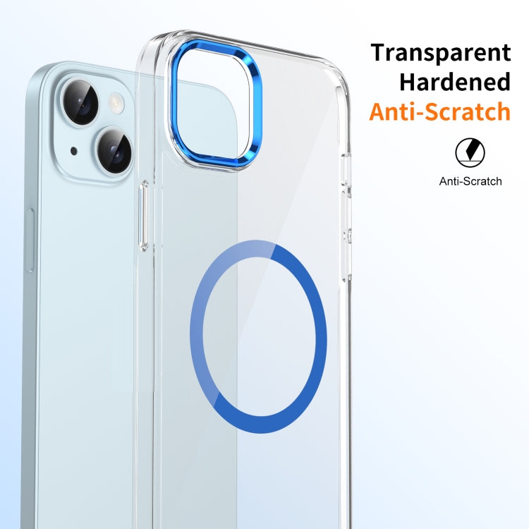 For iPhone 14 Plus / 15 Plus Ice Feel HD Transparent MagSafe PC Full Coverage Phone Case